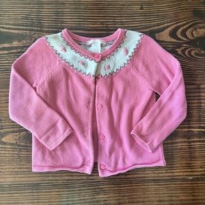 GUC Janie & Jack Pink Cardigan 2T